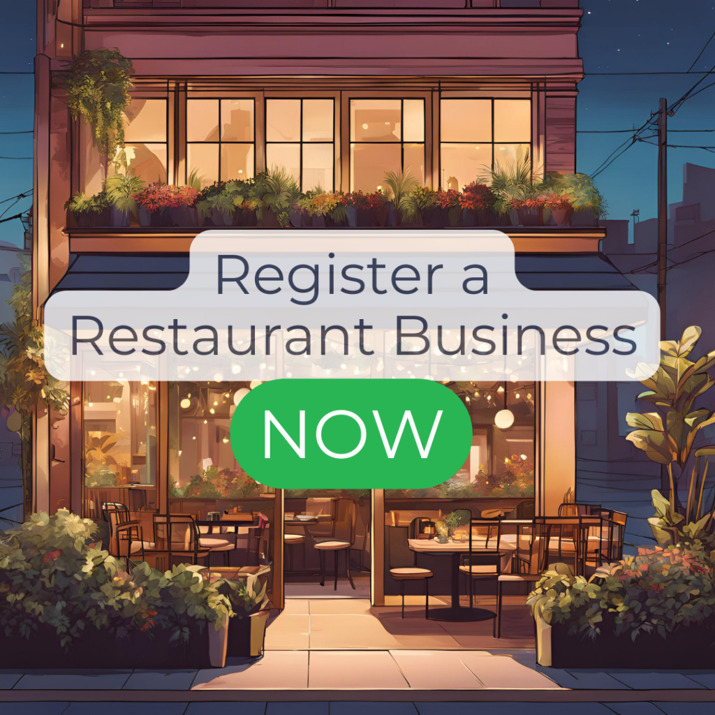 Register a restaurant business